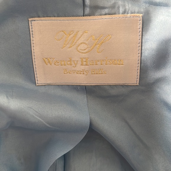 Vintage Wendy Harrison Beverly Hills tweed one button jacket with ruffles. - Picture 3 of 7